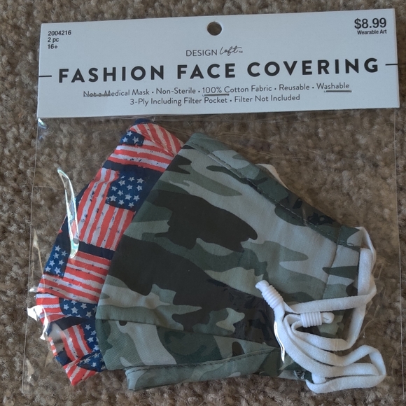 🆕 Lot of 6 Adult Cloth reusable face masks (2/$15) - Picture 2 of 9